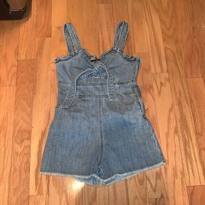 Never worn denim romper